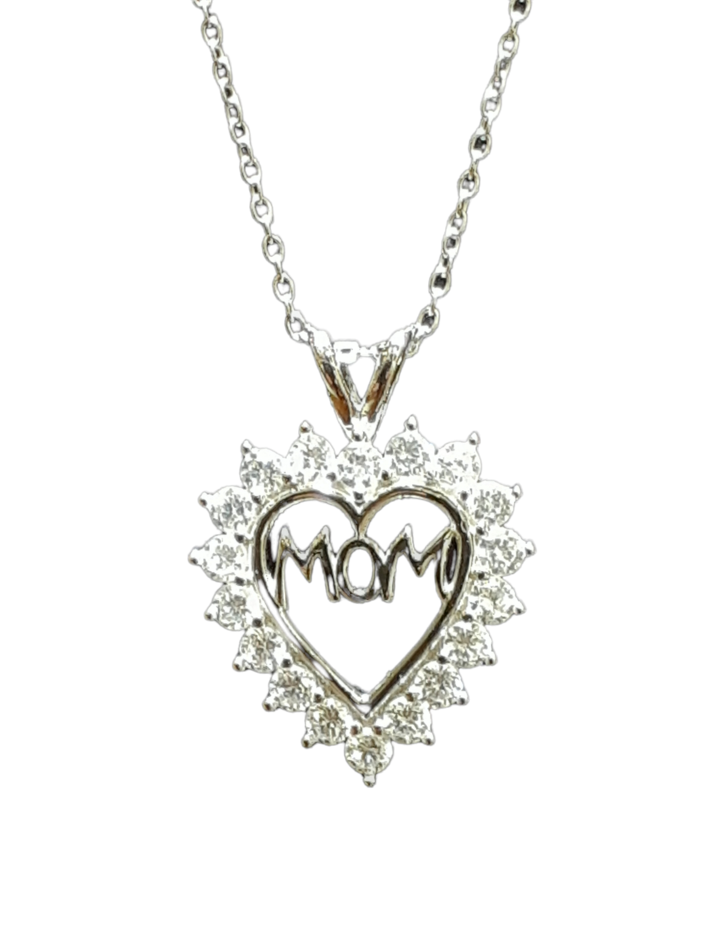 Mom heart necklace clearance
